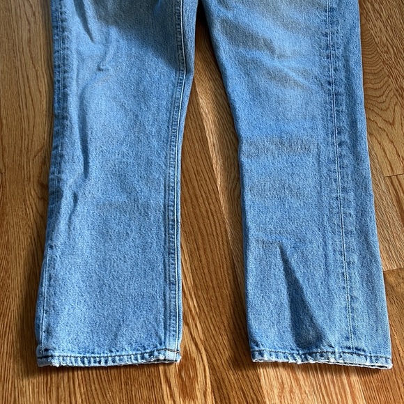 NWOT Agolde Riley High Rise Straight Crop Jeans Size 28 - Picture 13 of 16